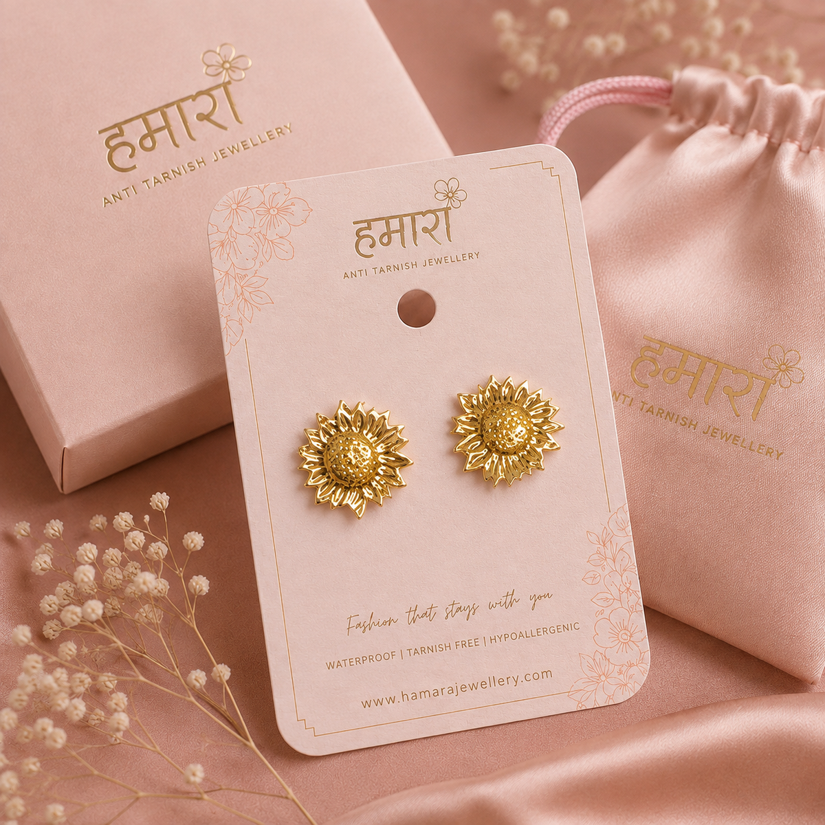 Surya Sunflower Studs